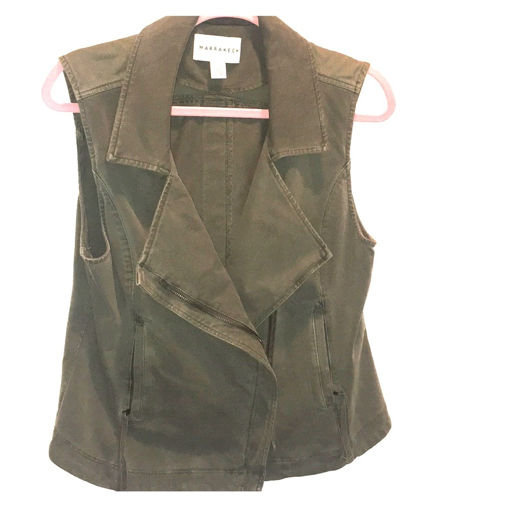 Green Olive Cotton Vest